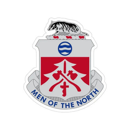 724 Engineer Battalion (U.S. Army) Transparent STICKER Die-Cut Vinyl Decal - The Sticker Space
