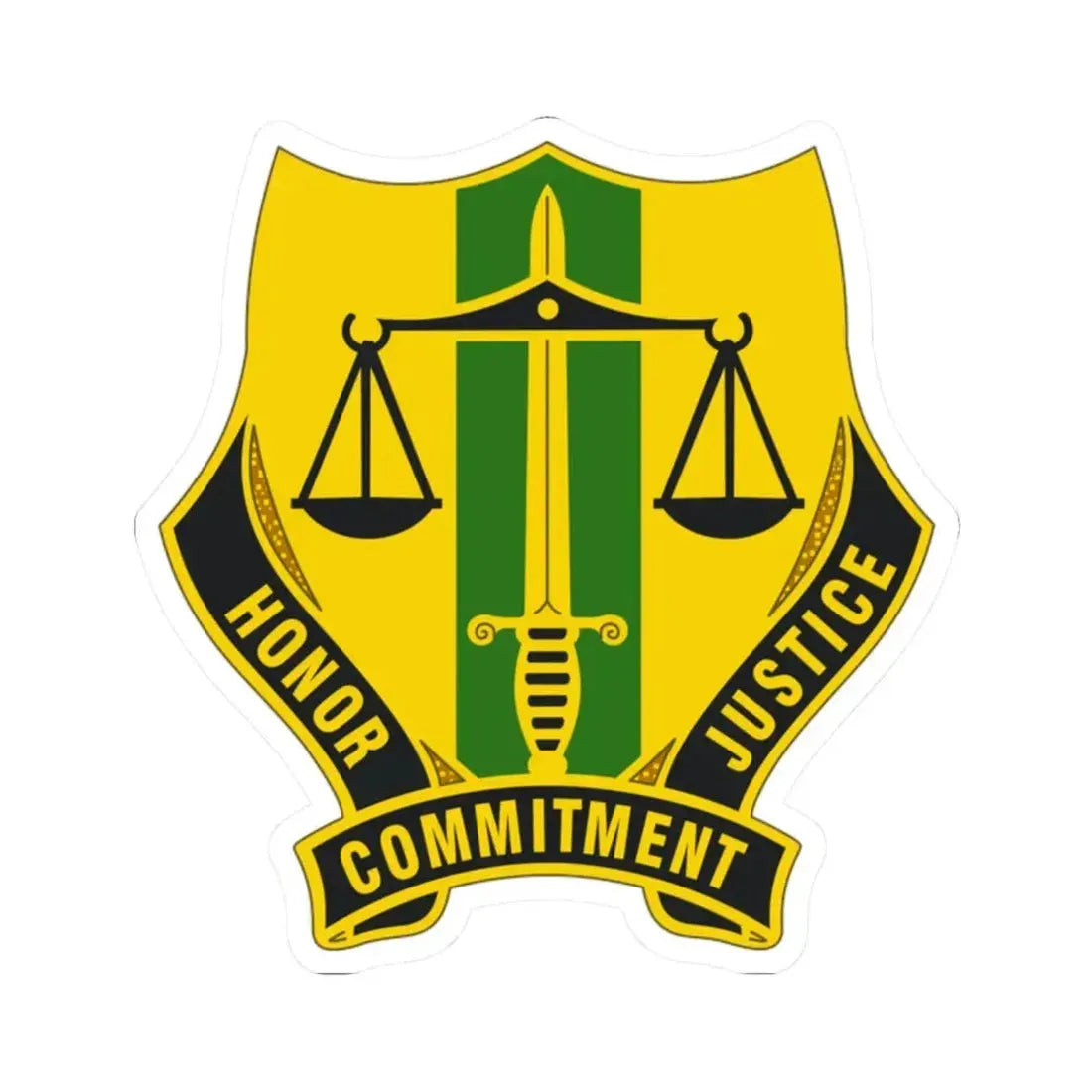 724 Military Police Battalion (U.S. Army) STICKER Vinyl Kiss-Cut Decal 2 Inch White - The Sticker Space