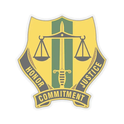 724 Military Police Battalion (U.S. Army) STICKER Vinyl Kiss-Cut Decal 3 Inch Transparent - The Sticker Space