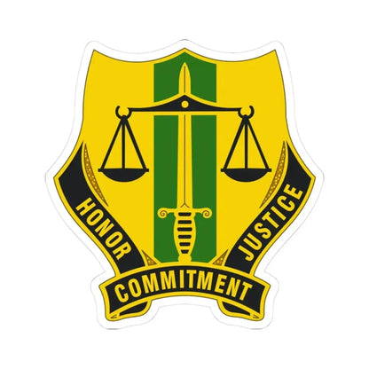 724 Military Police Battalion (U.S. Army) STICKER Vinyl Kiss-Cut Decal 3 Inch White - The Sticker Space