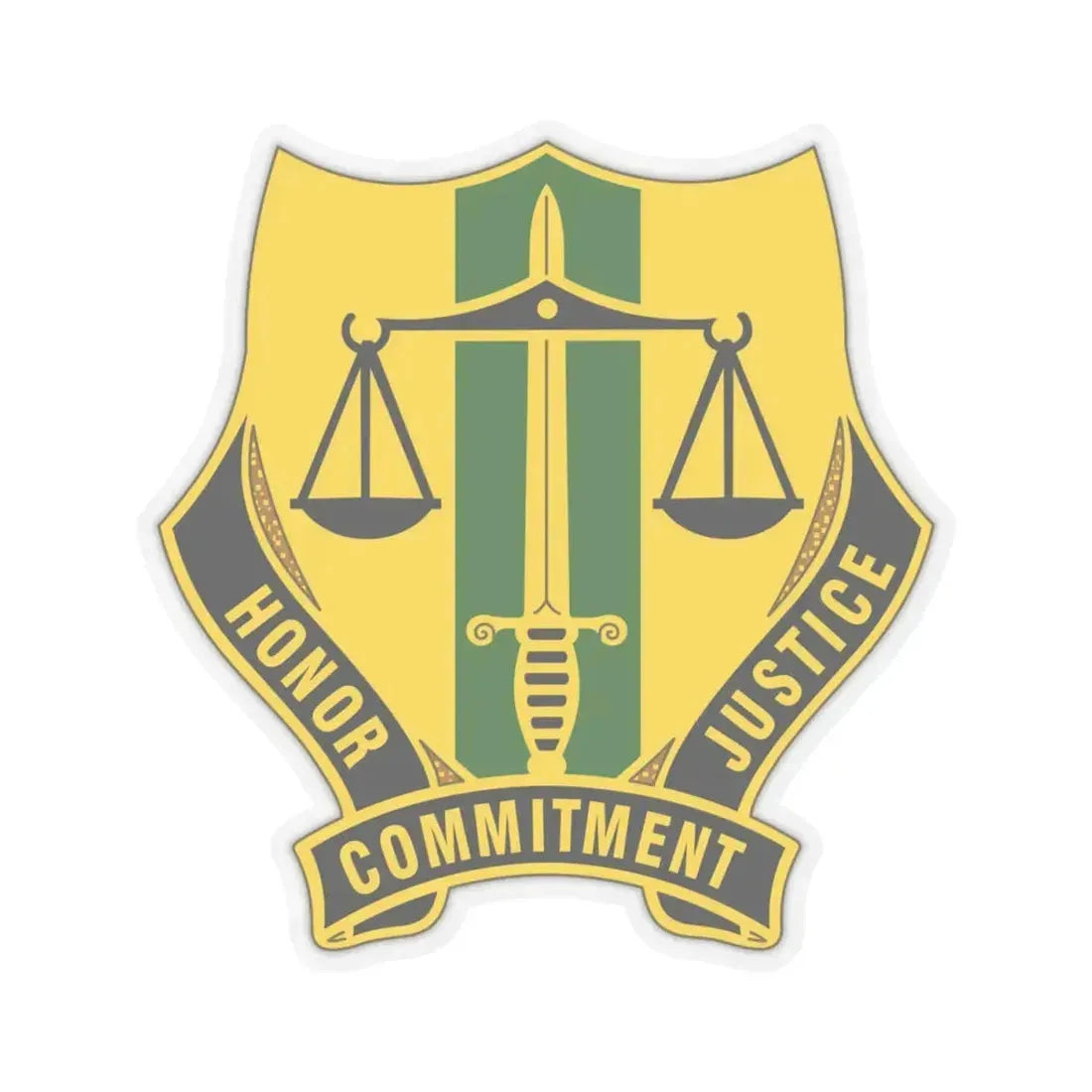 724 Military Police Battalion (U.S. Army) STICKER Vinyl Kiss-Cut Decal 4 Inch Transparent - The Sticker Space