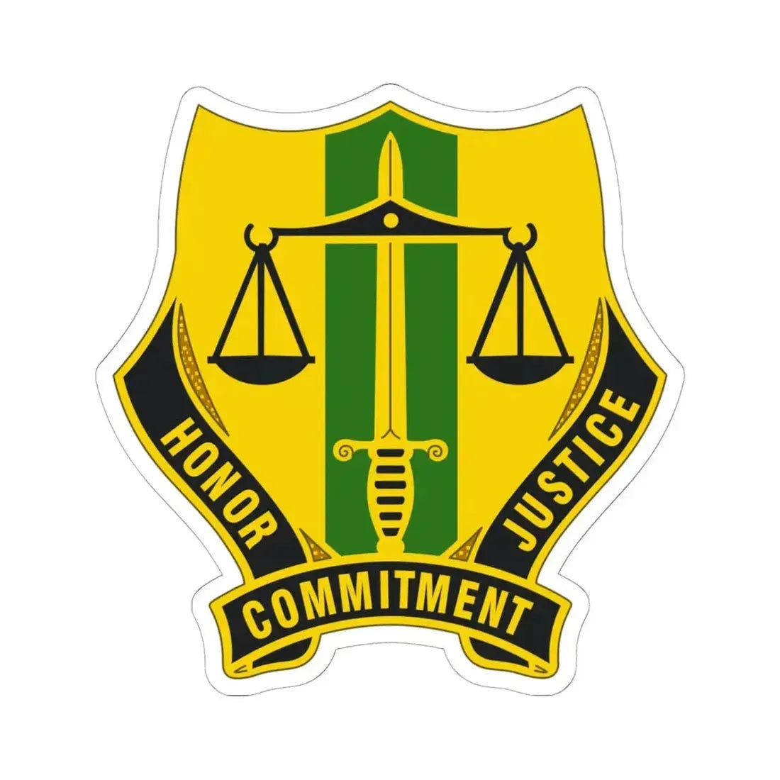 724 Military Police Battalion (U.S. Army) STICKER Vinyl Kiss-Cut Decal 6 Inch White - The Sticker Space