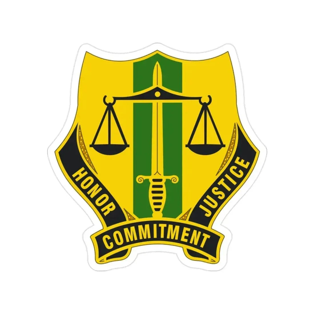 724 Military Police Battalion (U.S. Army) Transparent STICKER Die-Cut Vinyl Decal 2 Inch - The Sticker Space