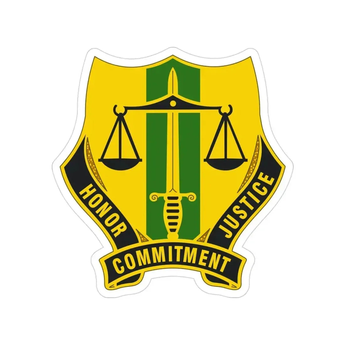 724 Military Police Battalion (U.S. Army) Transparent STICKER Die-Cut Vinyl Decal 3 Inch - The Sticker Space