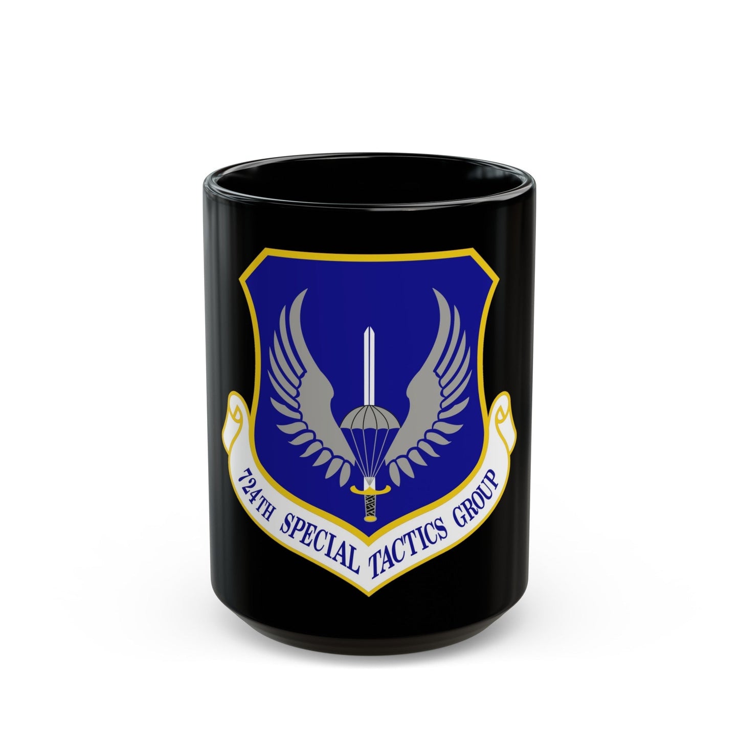 724 Special Tactics Group AFSOC (U.S. Air Force) Black Coffee Mug-15oz-The Sticker Space