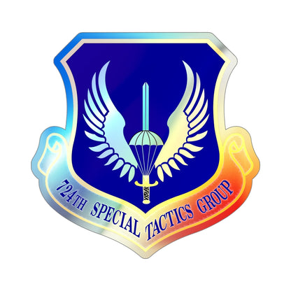 724 Special Tactics Group AFSOC (U.S. Air Force) Holographic STICKER Die-Cut Vinyl Decal-5 Inch-The Sticker Space