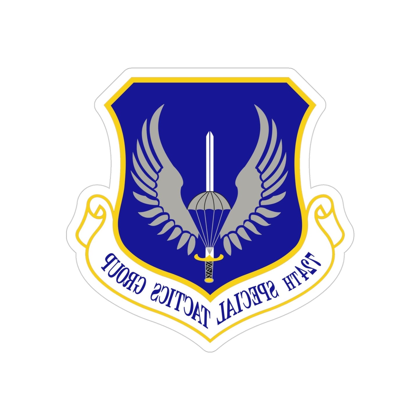 724 Special Tactics Group AFSOC (U.S. Air Force) REVERSE PRINT Transparent STICKER-4 Inch-The Sticker Space