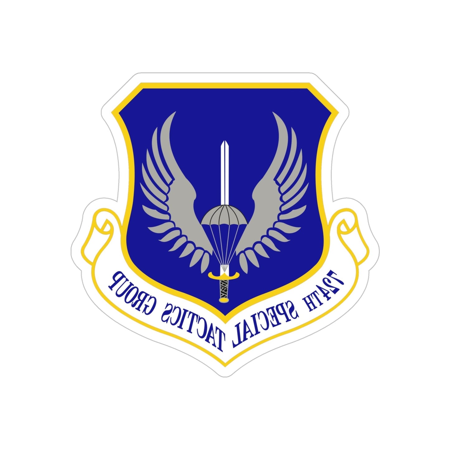 724 Special Tactics Group AFSOC (U.S. Air Force) REVERSE PRINT Transparent STICKER-5 Inch-The Sticker Space