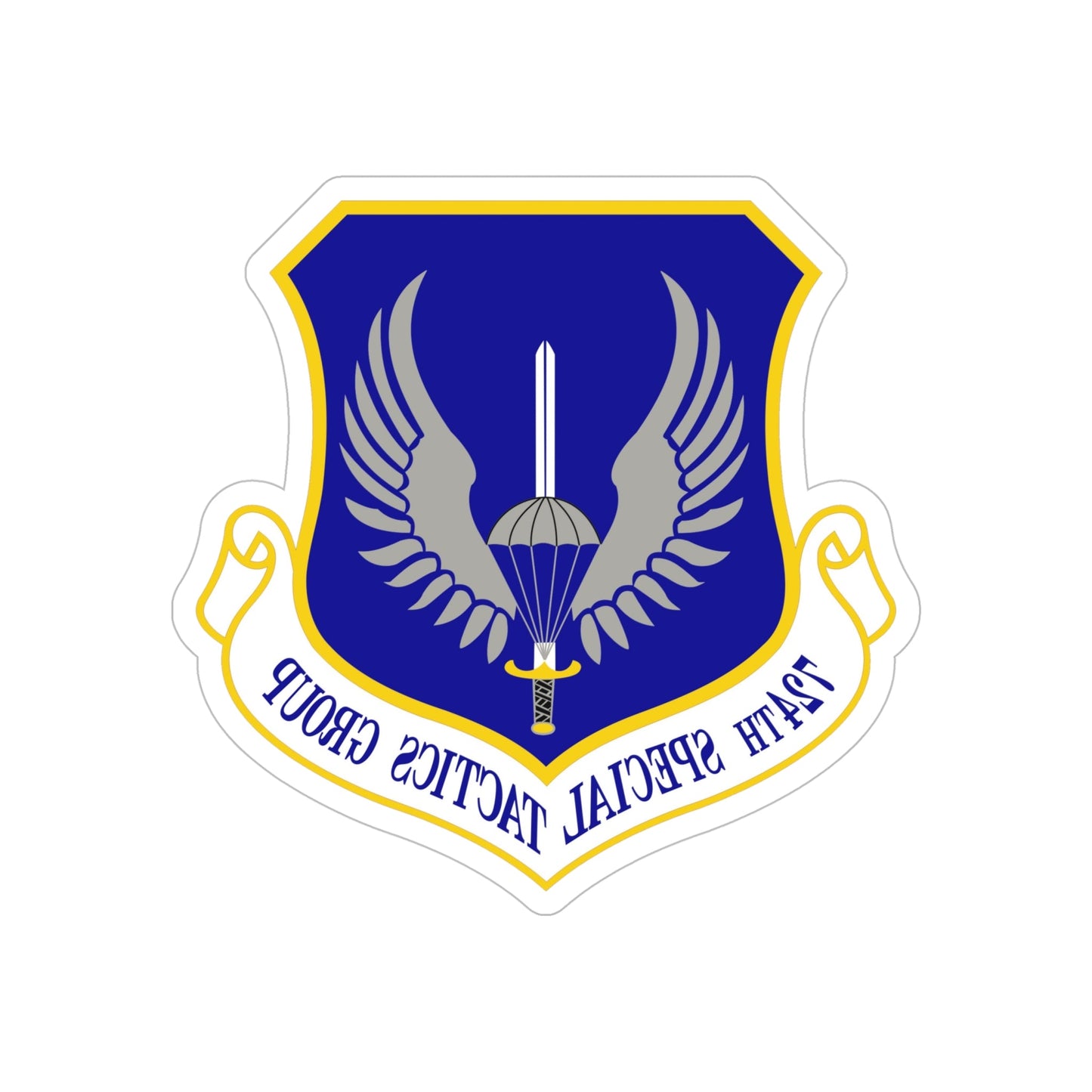 724 Special Tactics Group AFSOC (U.S. Air Force) REVERSE PRINT Transparent STICKER-6 Inch-The Sticker Space