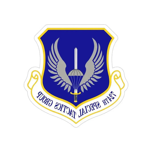 724 Special Tactics Group AFSOC (U.S. Air Force) REVERSE PRINT Transparent Die-Cut STICKER 6 Inch Die-Cut Transparent - The Sticker Space