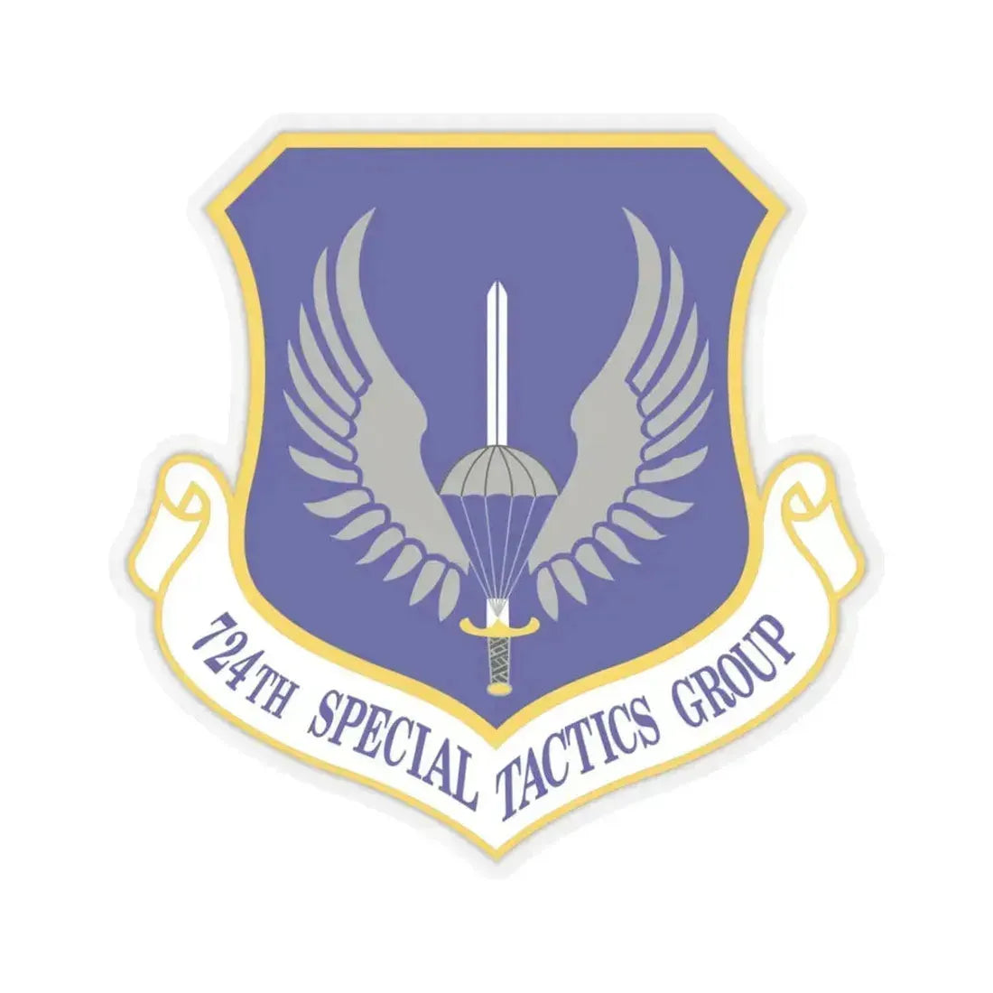 724 Special Tactics Group AFSOC (U.S. Air Force) STICKER Vinyl Kiss-Cut Decal 3 Inch Transparent - The Sticker Space