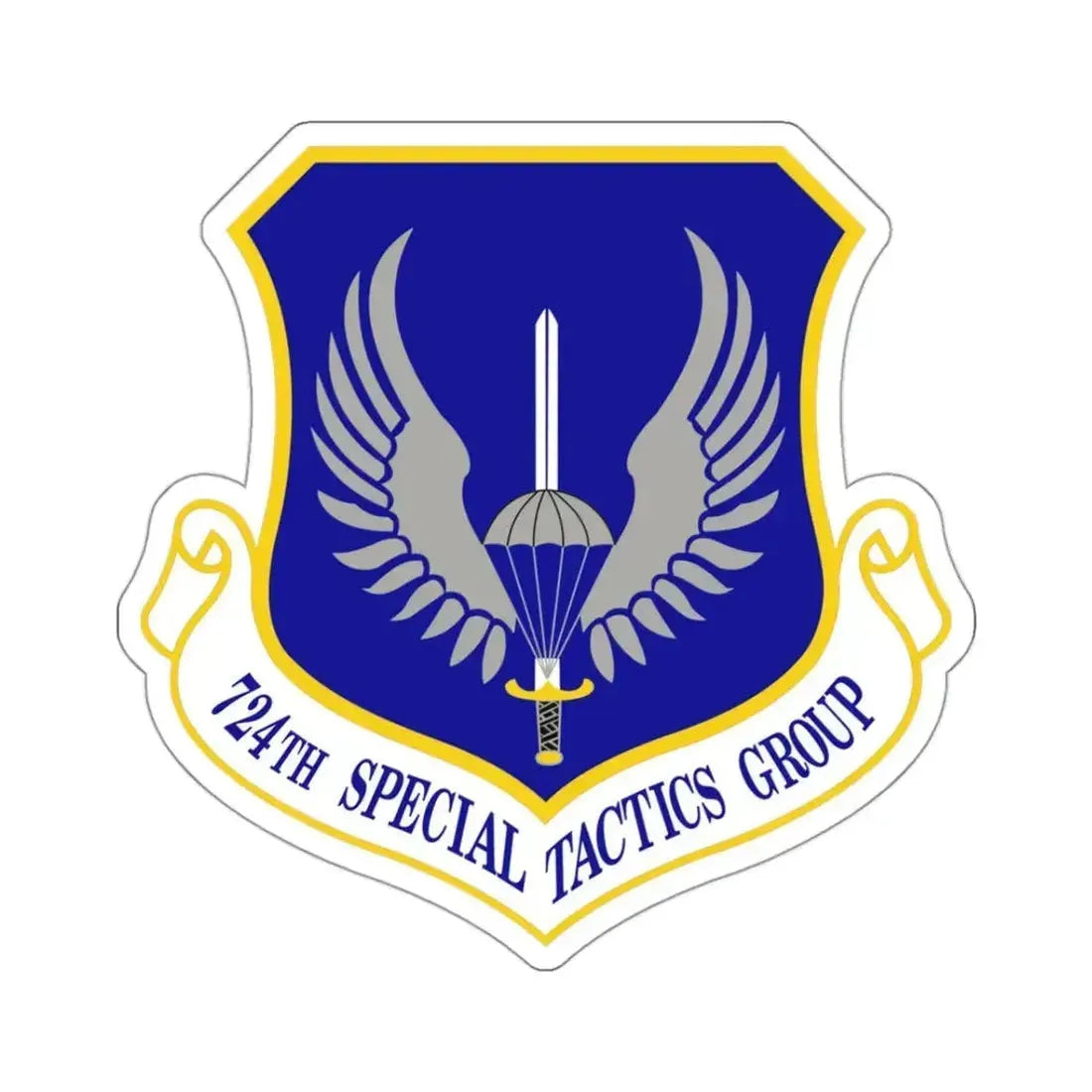 724 Special Tactics Group AFSOC (U.S. Air Force) STICKER Vinyl Kiss-Cut Decal 3 Inch White - The Sticker Space