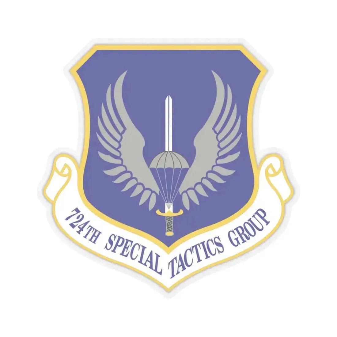724 Special Tactics Group AFSOC (U.S. Air Force) STICKER Vinyl Kiss-Cut Decal 4 Inch Transparent - The Sticker Space