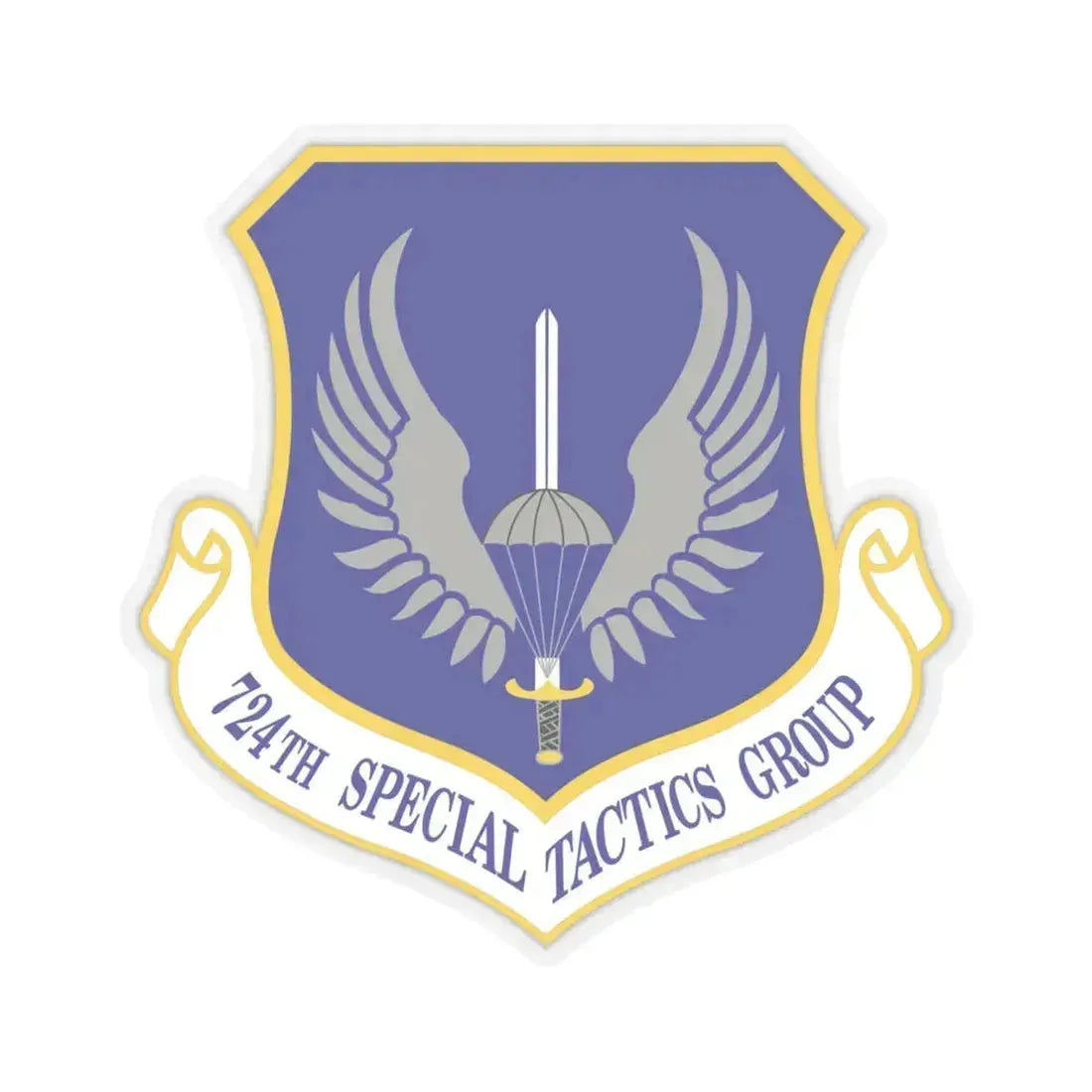724 Special Tactics Group AFSOC (U.S. Air Force) STICKER Vinyl Kiss-Cut Decal 6 Inch Transparent - The Sticker Space