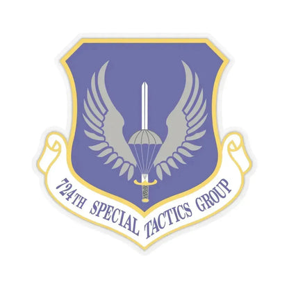 724 Special Tactics Group AFSOC (U.S. Air Force) STICKER Vinyl Kiss-Cut Decal 6 Inch Transparent - The Sticker Space