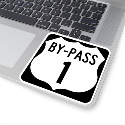 US 1 Bypass (New Hampshire) (Road Sign) STICKER Vinyl Kiss-Cut Decal