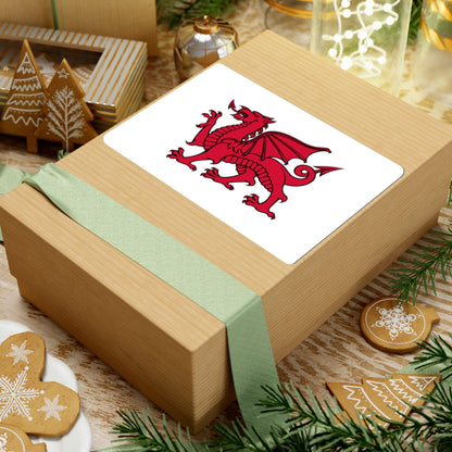 Flag of Wales without Green (United Kingdom) STICKER Vinyl Kiss-Cut Decal