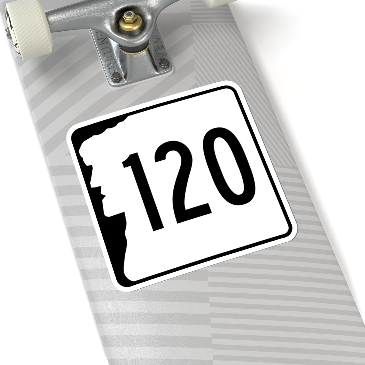 NH Route 120 (New Hampshire) (Road Sign) STICKER Vinyl Kiss-Cut Decal