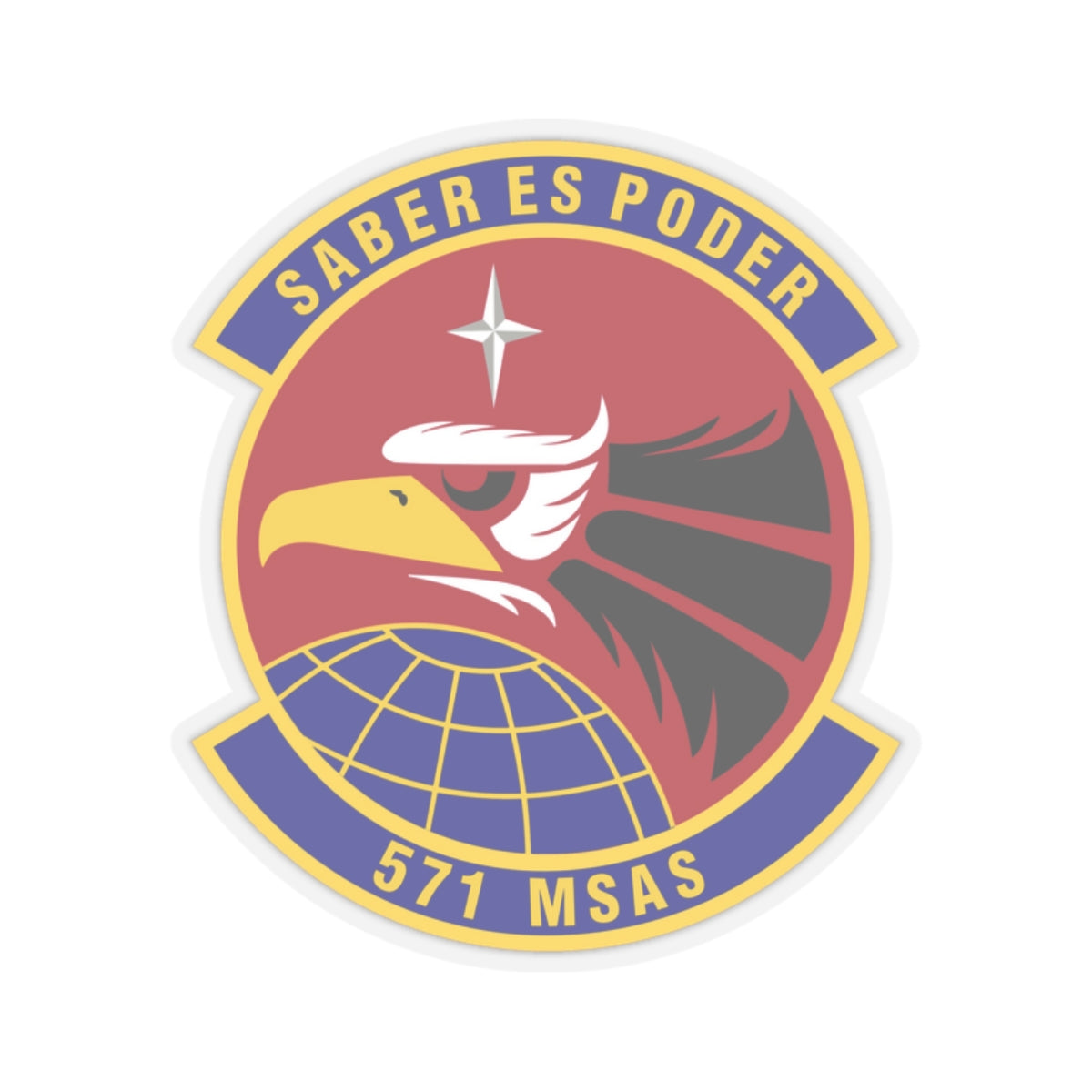 571st Mobility Support Advisory Squadron (U.S. Air Force) STICKER Vinyl Kiss-Cut Decal