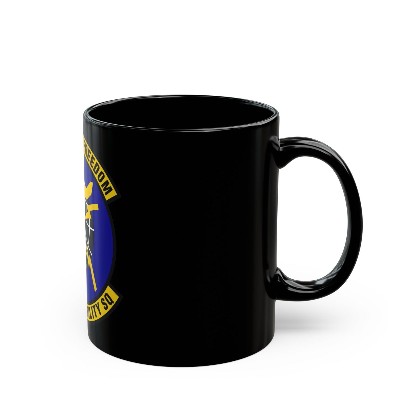 725 Air Mobility Squadron AMC (U.S. Air Force) Black Coffee Mug-The Sticker Space