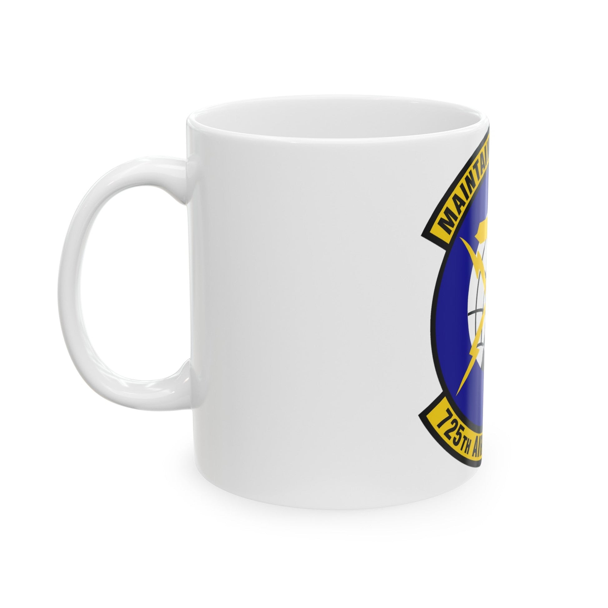 725 Air Mobility Squadron AMC (U.S. Air Force) White Coffee Mug-The Sticker Space