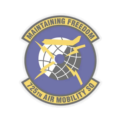 725 Air Mobility Squadron AMC (U.S. Air Force) STICKER Vinyl Kiss-Cut Decal 2 Inch Transparent - The Sticker Space