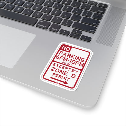 PBOT Road sign P1450R (Oregon) (Road Sign) STICKER Vinyl Kiss-Cut Decal