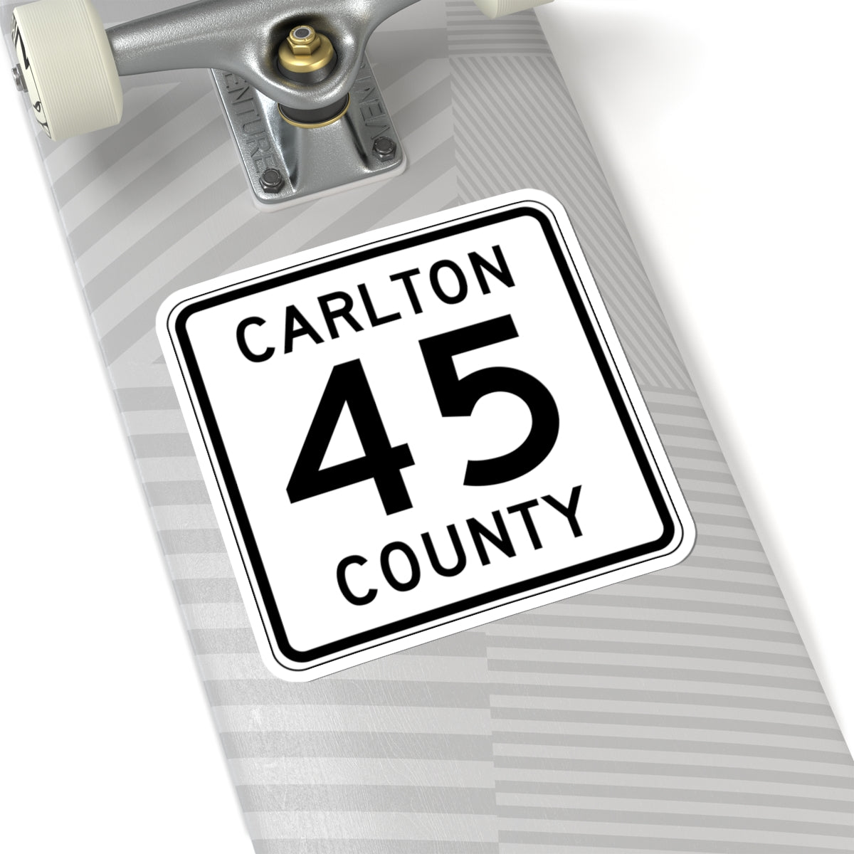 Carlton County 45 MN (Minnesota) (Road Sign) STICKER Vinyl Kiss-Cut Decal