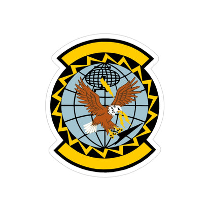 726 Air Control Squadron ACC (U.S. Air Force) REVERSE PRINT Transparent STICKER-4" × 4"-The Sticker Space