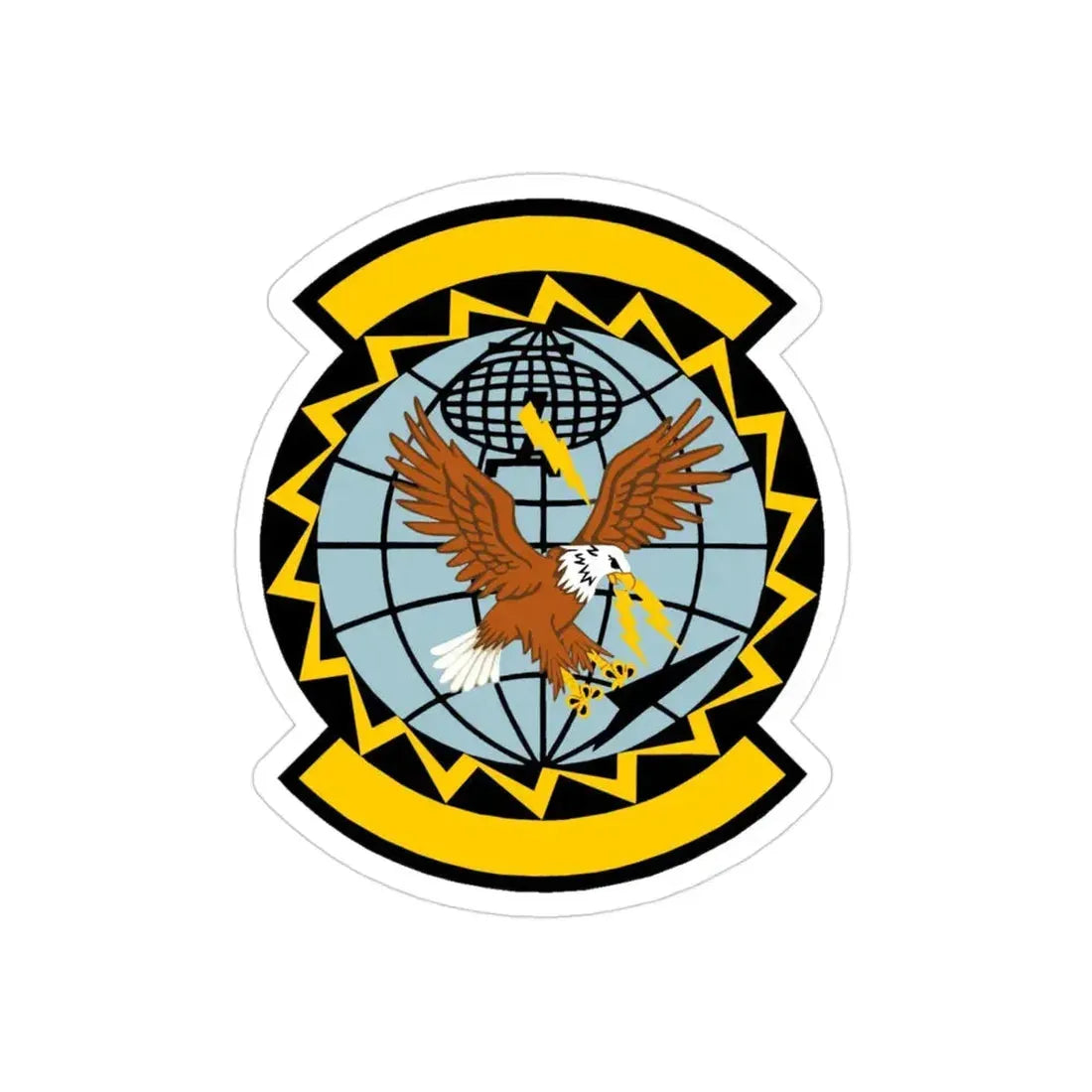 726 Air Control Squadron ACC (U.S. Air Force) REVERSE PRINT Transparent Die-Cut STICKER - The Sticker Space