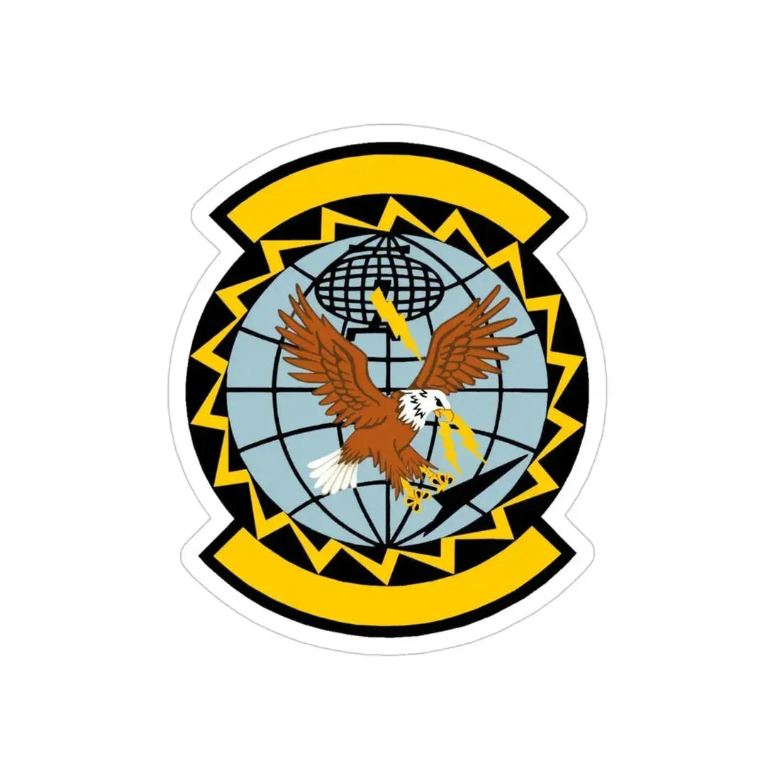 726 Air Control Squadron ACC (U.S. Air Force) REVERSE PRINT Transparent Die-Cut STICKER - The Sticker Space