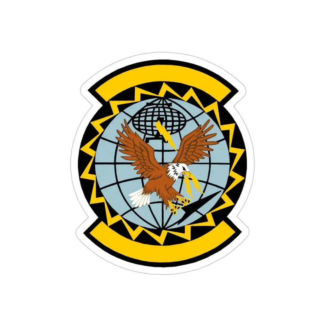 726 Air Control Squadron ACC (U.S. Air Force) REVERSE PRINT Transparent Die-Cut STICKER - The Sticker Space