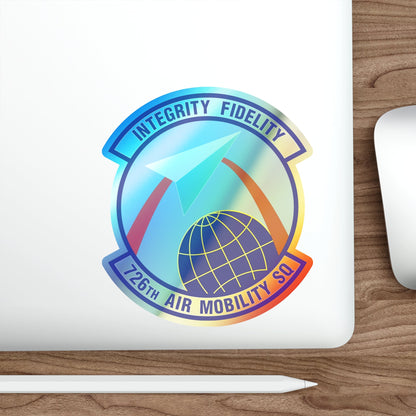 726 Air Mobility Sq AMC (U.S. Air Force) Holographic STICKER Die-Cut Vinyl Decal-The Sticker Space