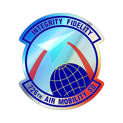 726 Air Mobility Sq AMC (U.S. Air Force) Holographic STICKER Die-Cut Vinyl Decal-5 Inch-The Sticker Space