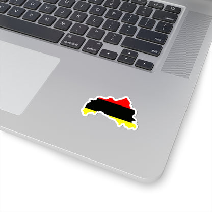 Flag map of Tetovo Municipality Macedonia (North Macedonia) STICKER Vinyl Kiss-Cut Decal