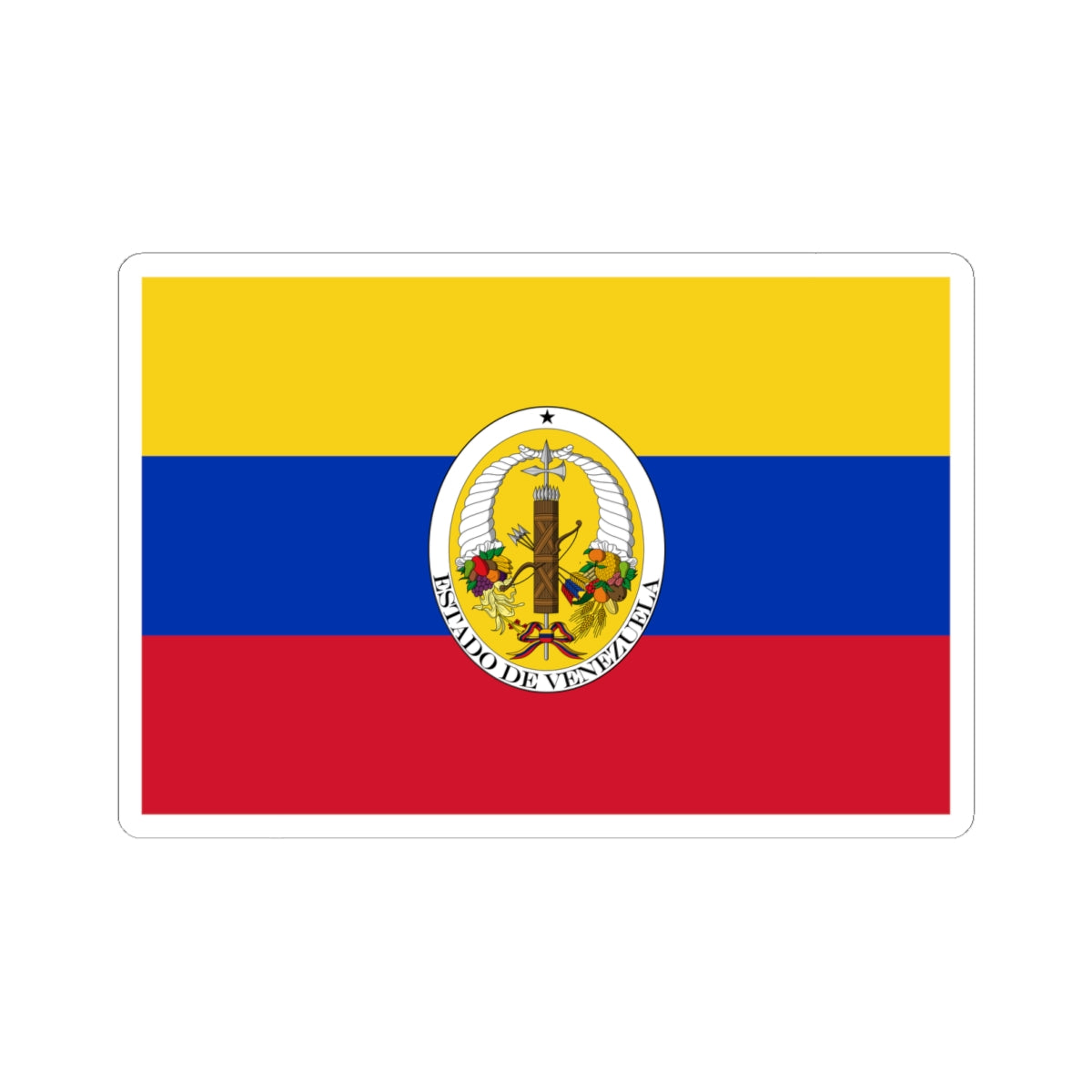 Flag of Venezuela 1830-1836 (Venezuela) STICKER Vinyl Kiss-Cut Decal