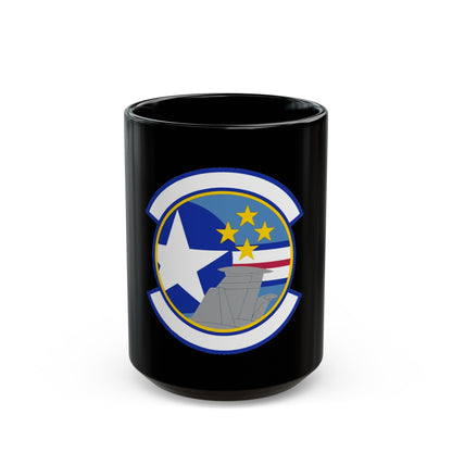 727 Air Mobility Squadron AMC (U.S. Air Force) Black Coffee Mug-15oz-The Sticker Space