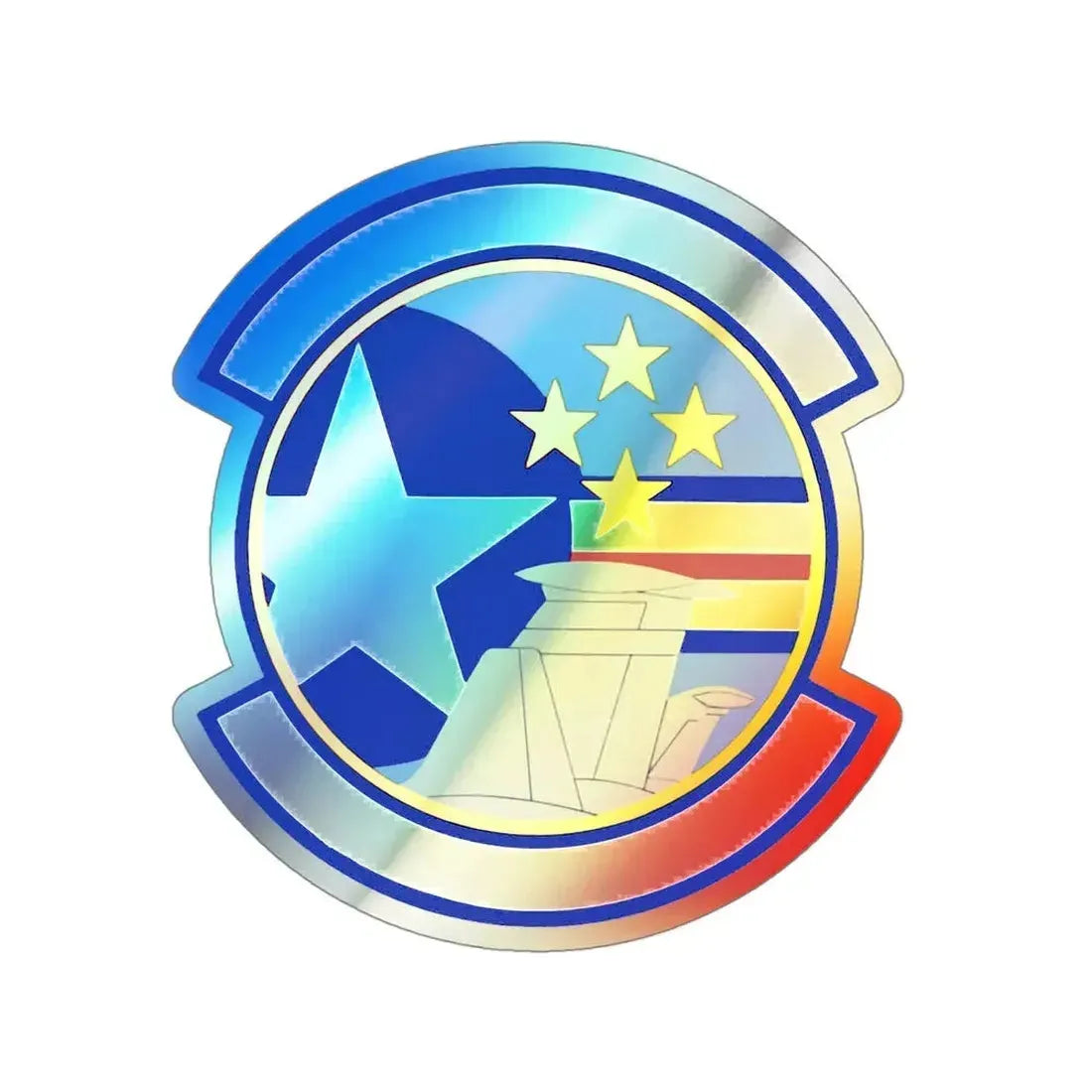 727 Air Mobility Squadron AMC (U.S. Air Force) Holographic STICKER Die-Cut Vinyl Decal - The Sticker Space