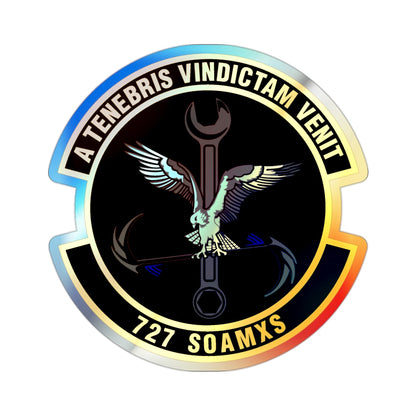 727 Special Operations Aircraft Maintenance Squadron AFSOC (U.S. Air Force) Holographic STICKER Die-Cut Vinyl Decal-2 Inch-The Sticker Space