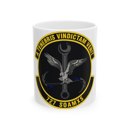 727 Special Operations Aircraft Maintenance Squadron AFSOC (U.S. Air Force) White Coffee Mug-11oz-The Sticker Space