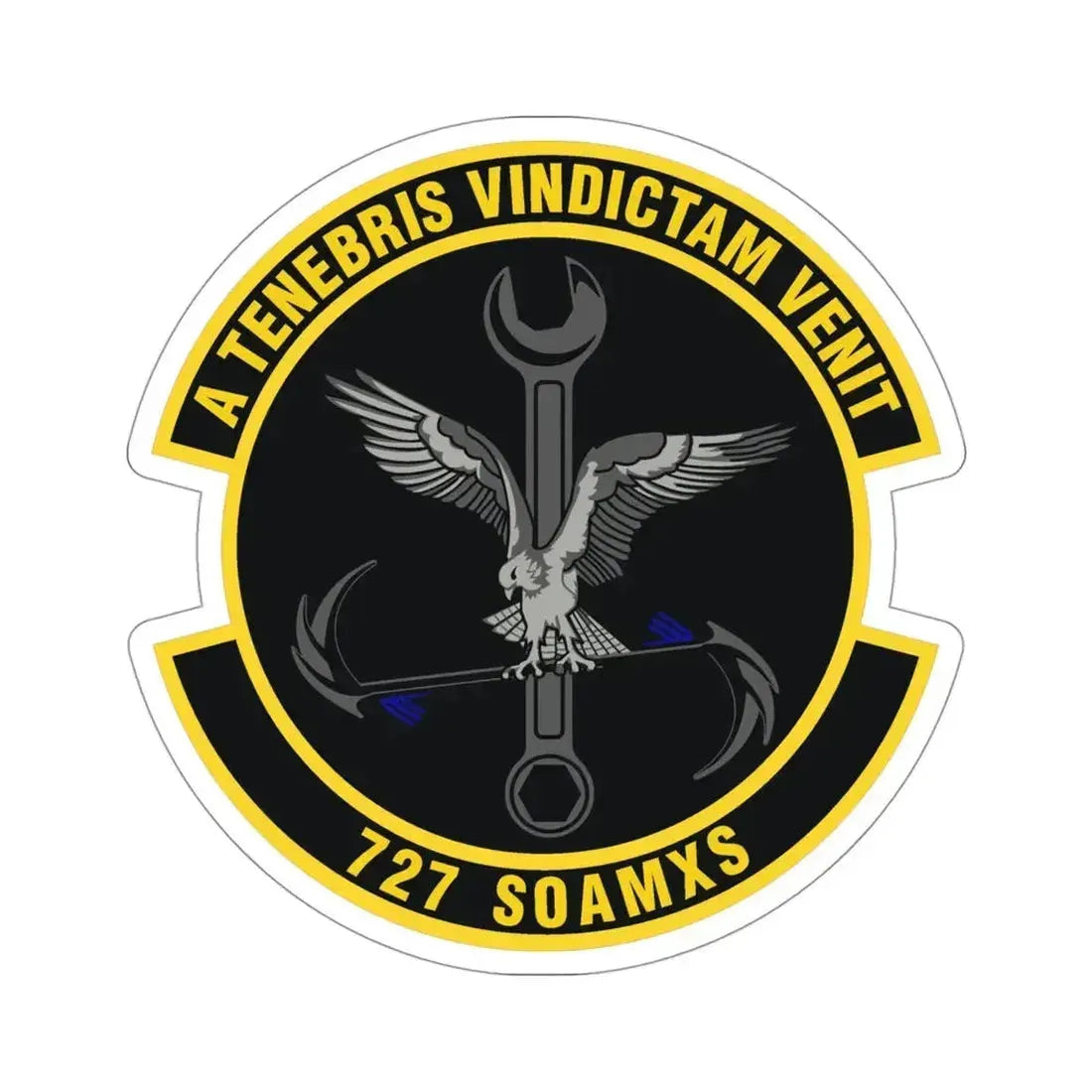 727 Special Operations Aircraft Maintenance Squadron AFSOC (U.S. Air Force) STICKER Vinyl Die-Cut Decal 4 Inch - The Sticker Space