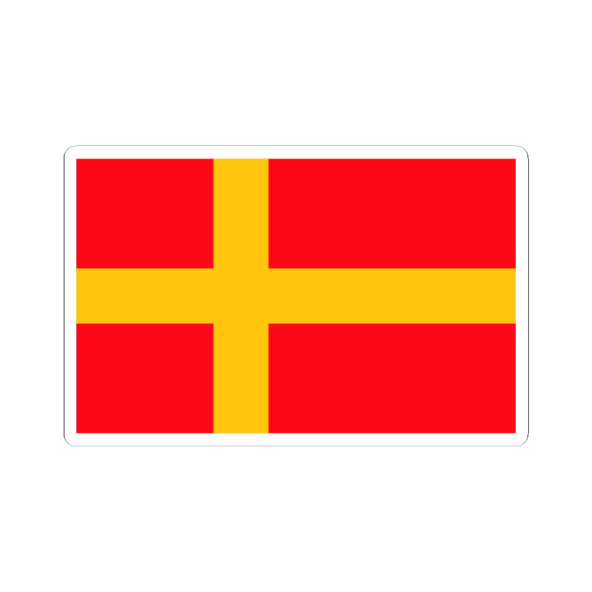 Flag of Nasjonal Samling (Norway) STICKER Vinyl Kiss-Cut Decal