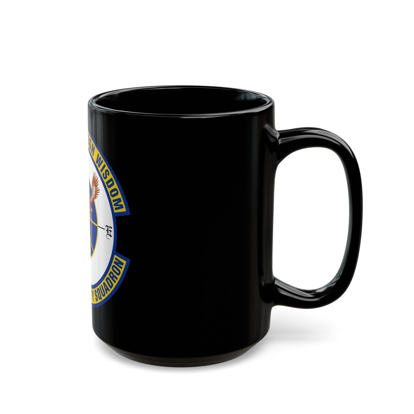 728 Air Mobility Squadron AMC (U.S. Air Force) Black Coffee Mug-The Sticker Space