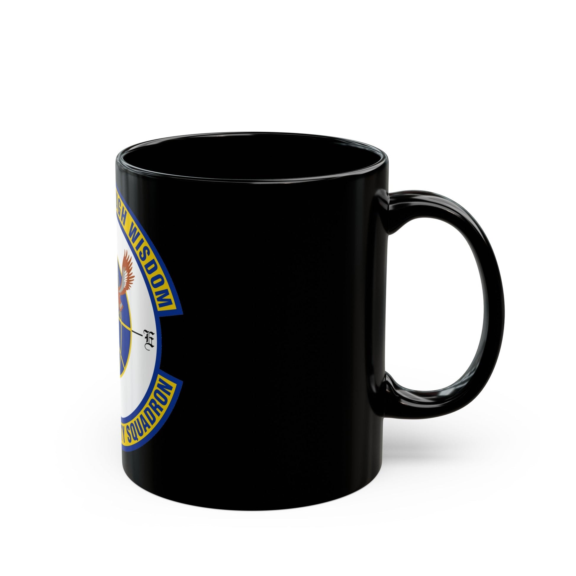 728 Air Mobility Squadron AMC (U.S. Air Force) Black Coffee Mug-The Sticker Space