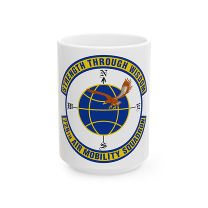 728 Air Mobility Squadron AMC (U.S. Air Force) White Coffee Mug-15oz-The Sticker Space