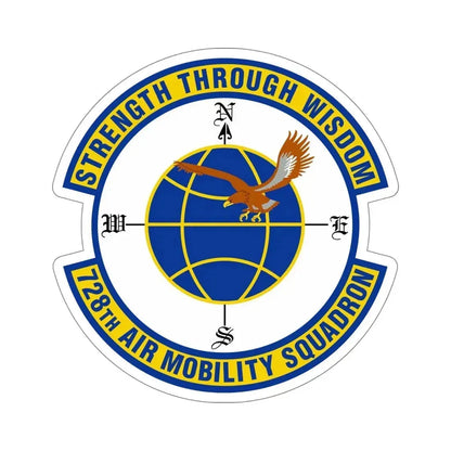 728 Air Mobility Squadron AMC (U.S. Air Force) STICKER Vinyl Die-Cut Decal - The Sticker Space