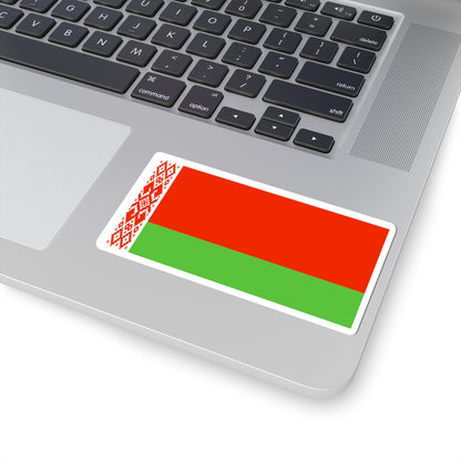 Flag of Belarus WFB 2000 (Belarus) STICKER Vinyl Kiss-Cut Decal