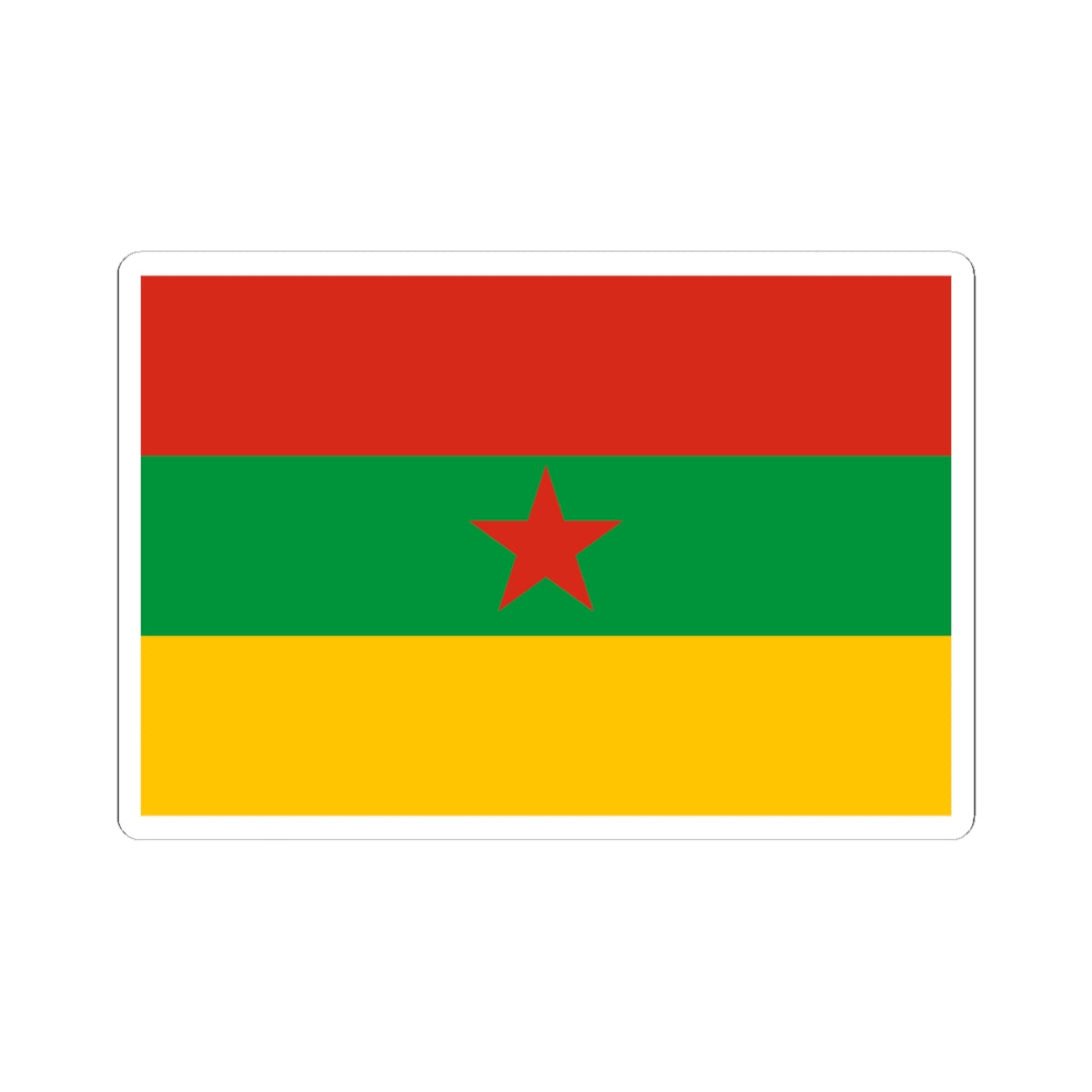 Flag of the Kurdistan Revolutionary Party Iraq (Iraq) STICKER Vinyl Kiss-Cut Decal