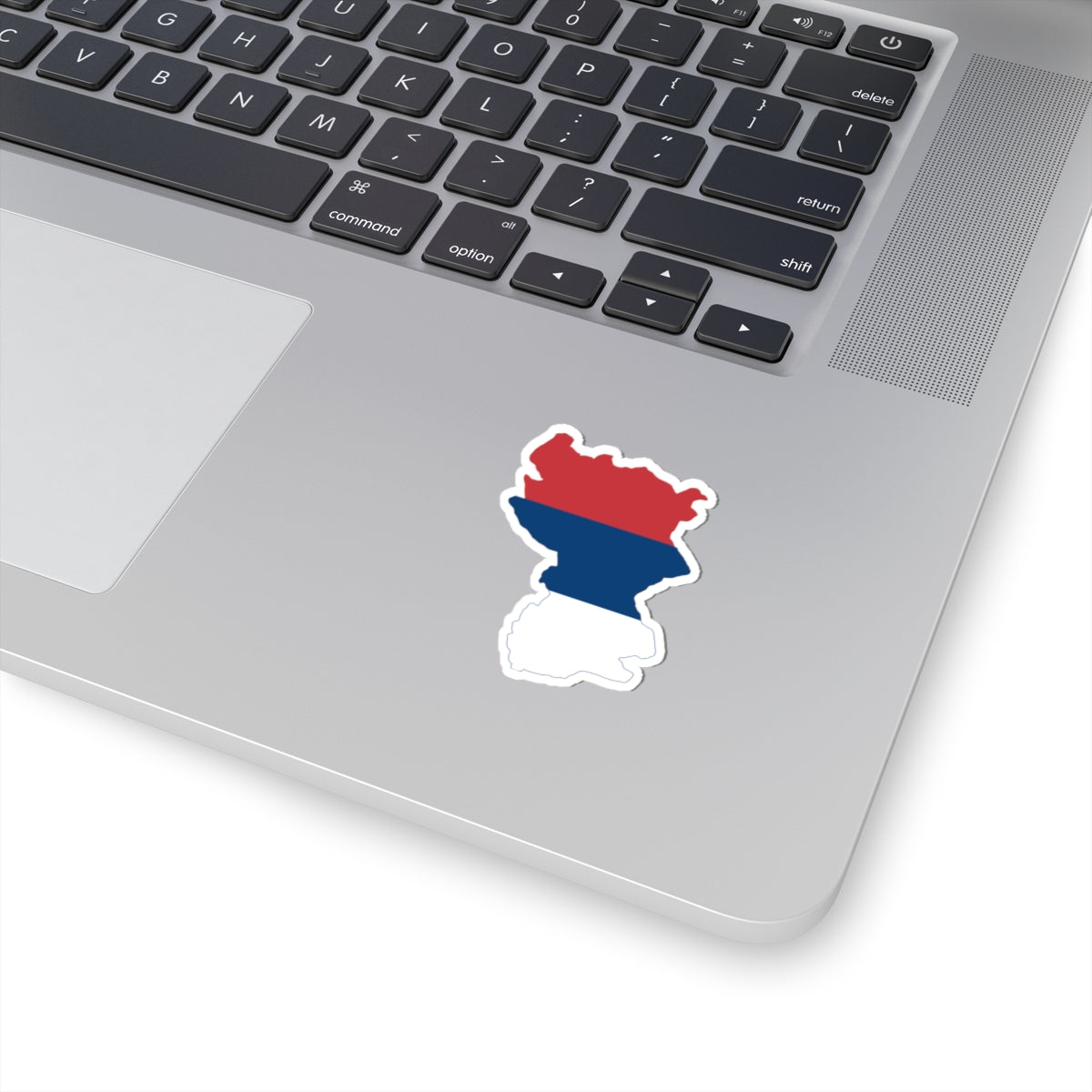 Flag-map of Kingdom of Serbia (Serbia) STICKER Vinyl Kiss-Cut Decal