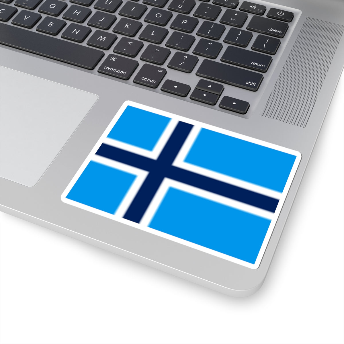 Fictional flag of Svalbard (Norway) STICKER Vinyl Kiss-Cut Decal